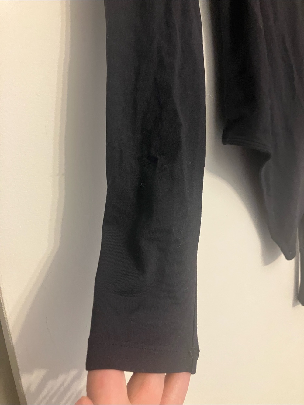 Aritzia Babaton long-sleeve bodysuit in black crewneck +snap-closure Small - Picture 5 of 9